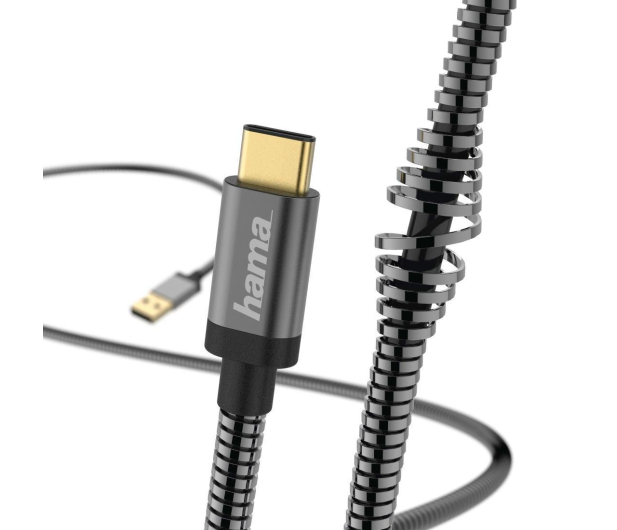 HAMA USB - USB-C 1,5M METAL czarny - 1382073 - zdjęcie 4